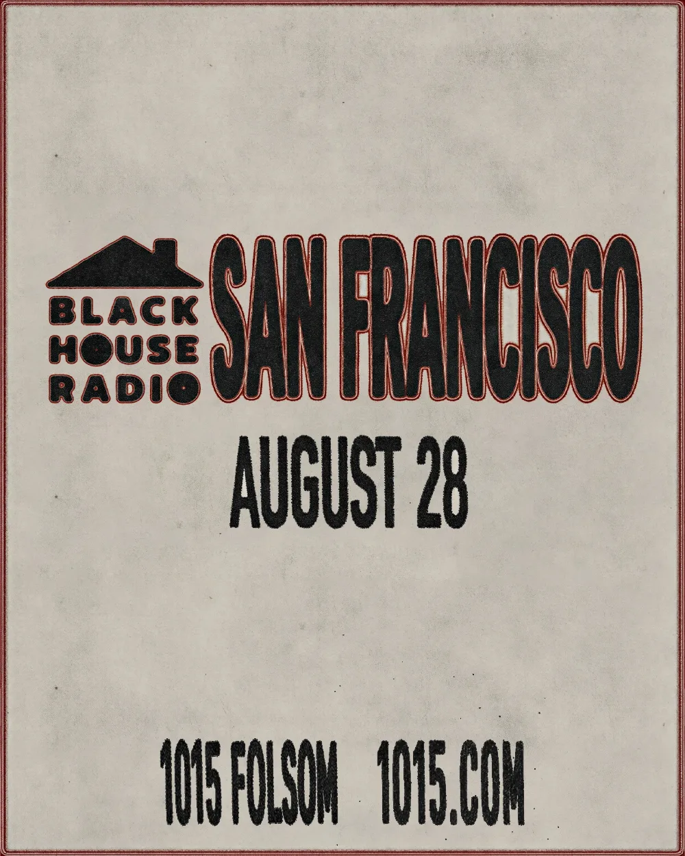 Black House Radio — event flyer