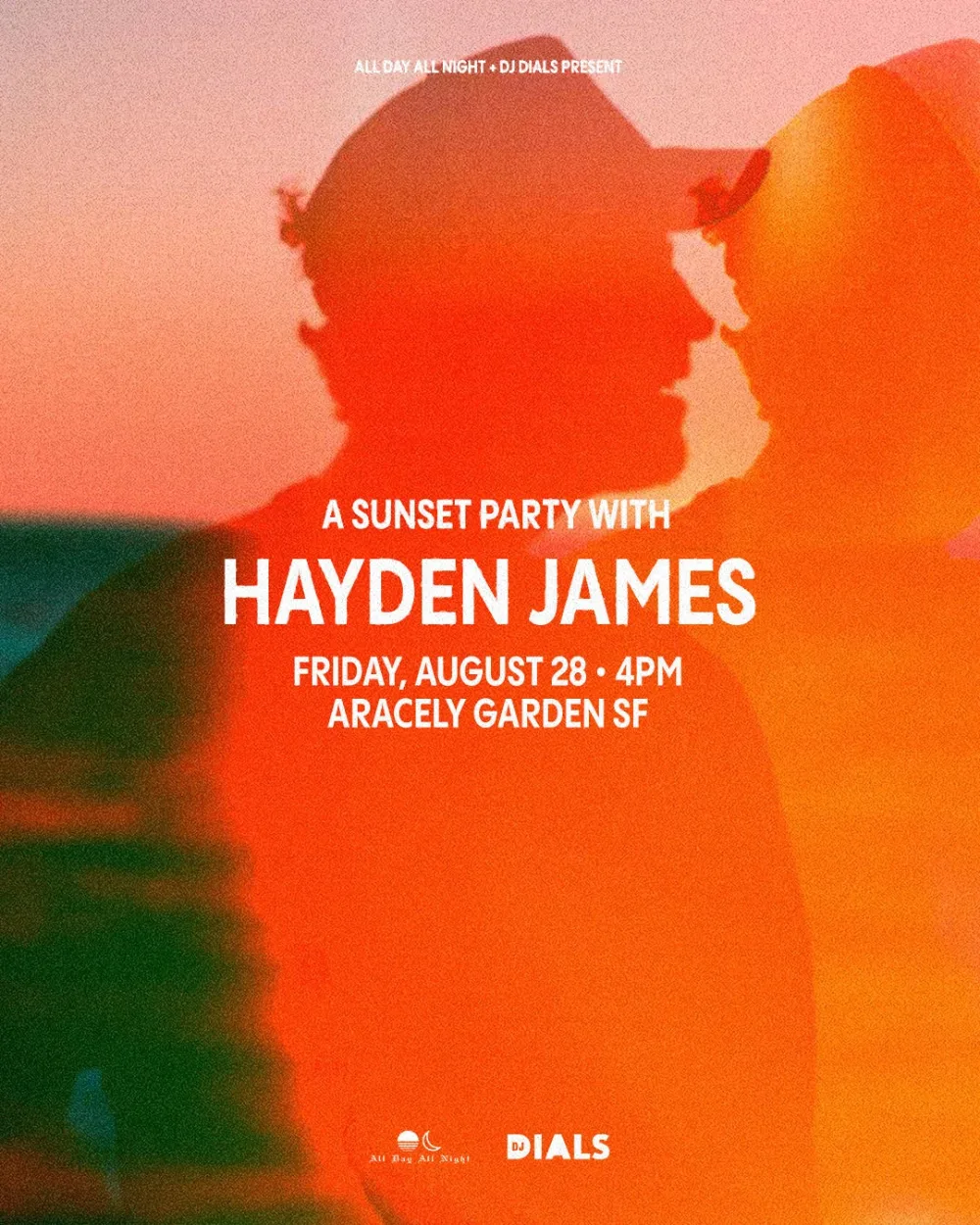Hayden James — event flyer