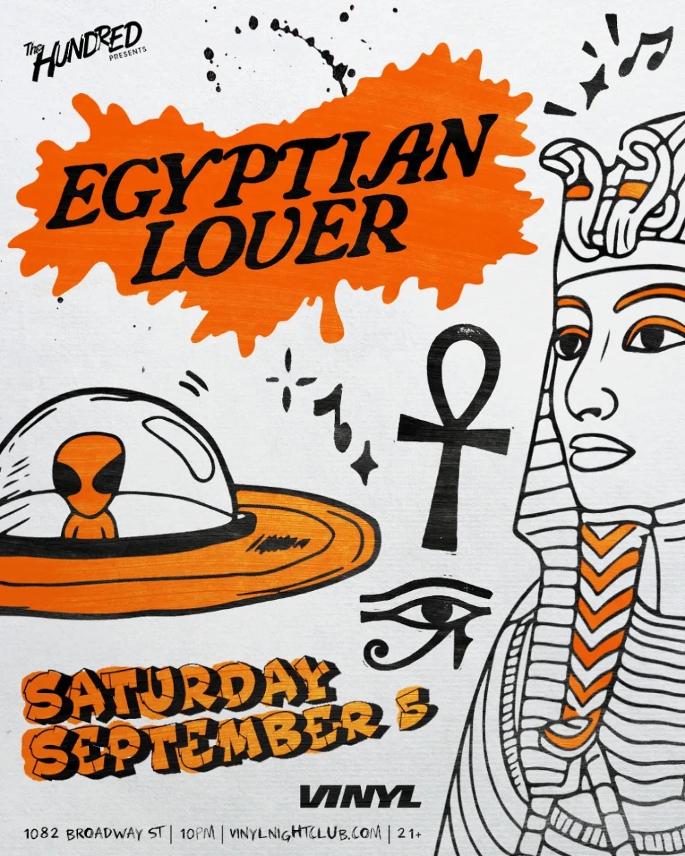 The Egyptian Lover — event flyer