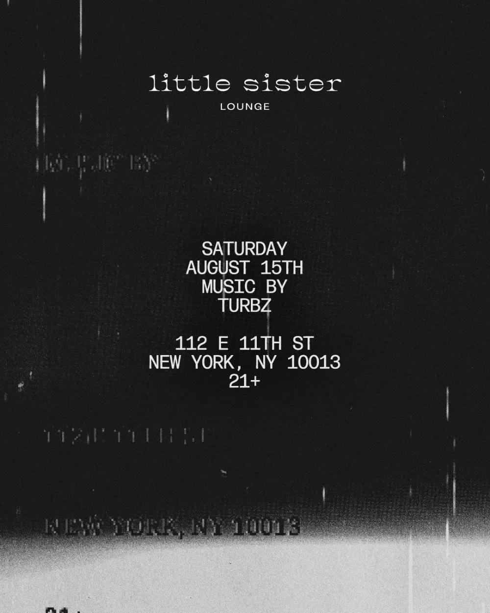 Turbz — event flyer