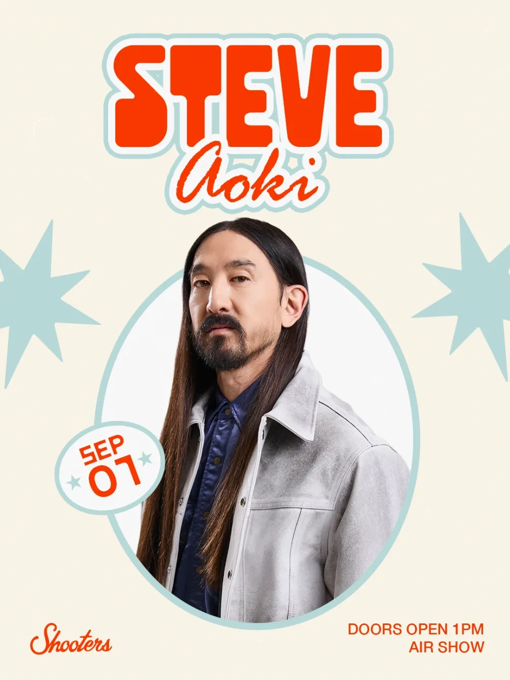 Steve Aoki — event flyer