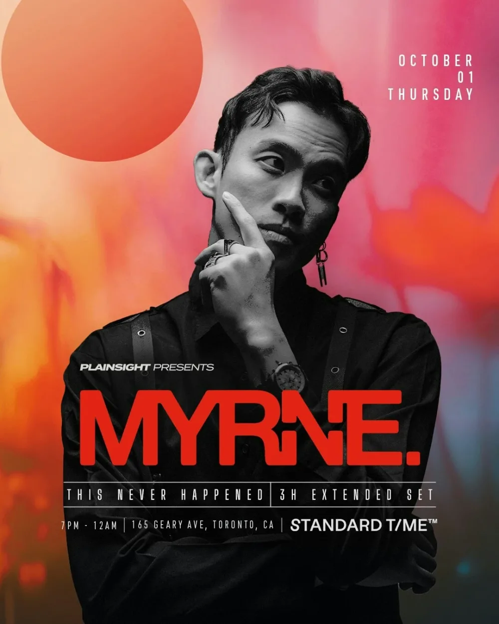 MYRNE — event flyer
