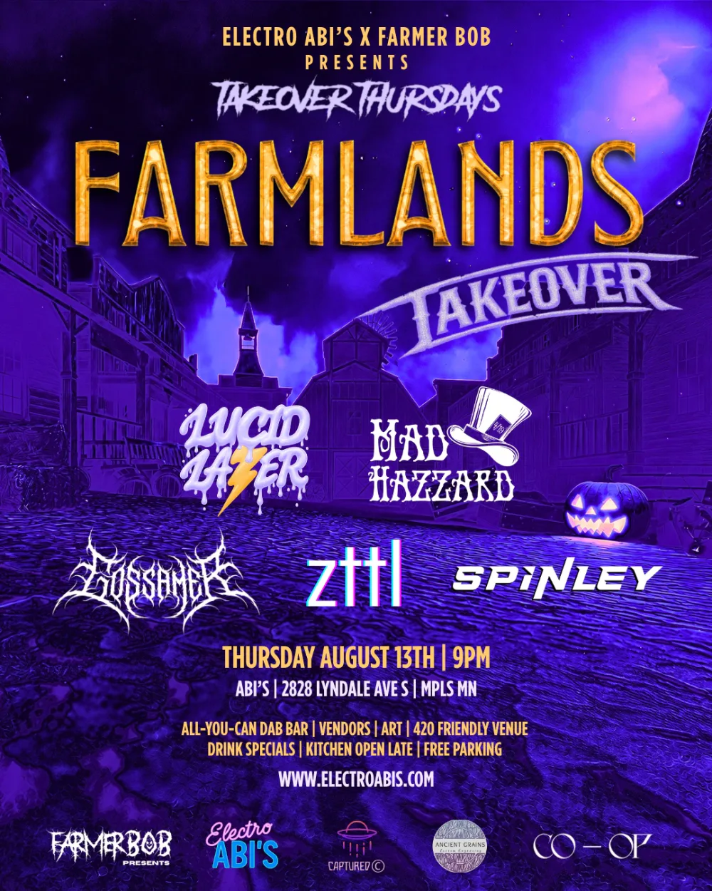 FARMLANDS TAKEOVER - TAKEOVER THURSDAYS VOL 63 — event flyer
