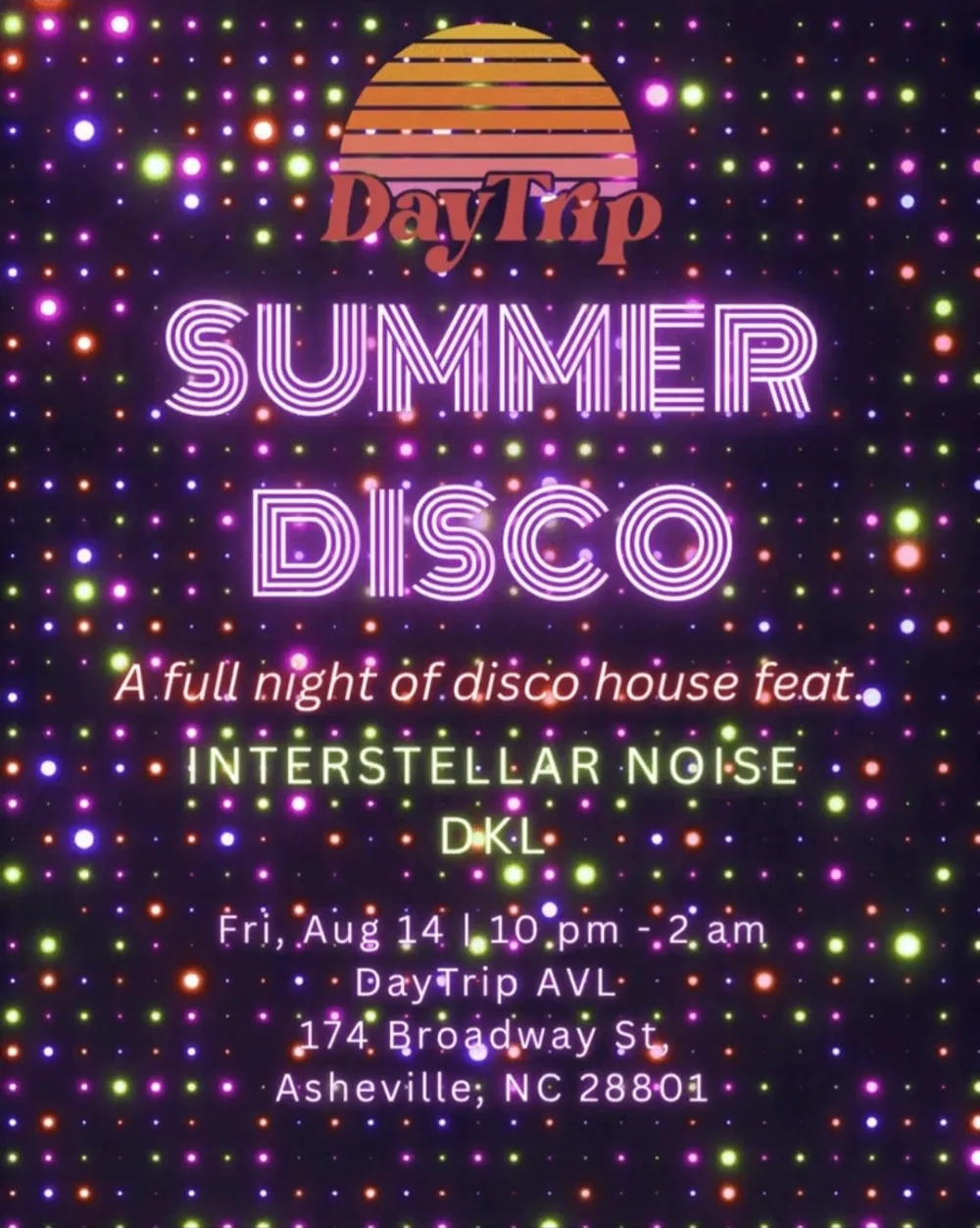 Summer Disco — event flyer