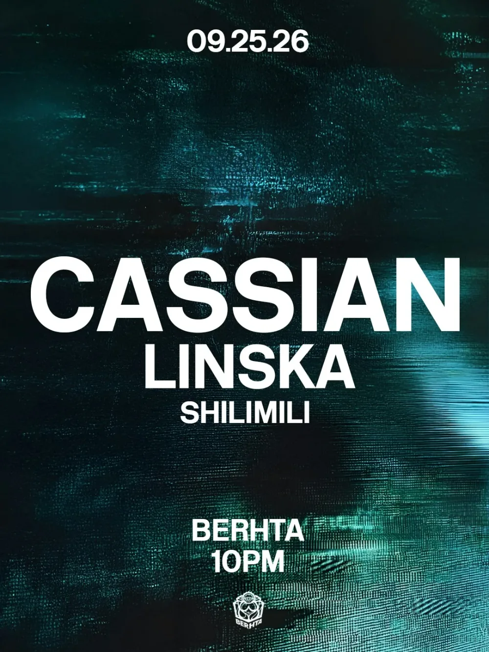 Cassian, Linska — event flyer