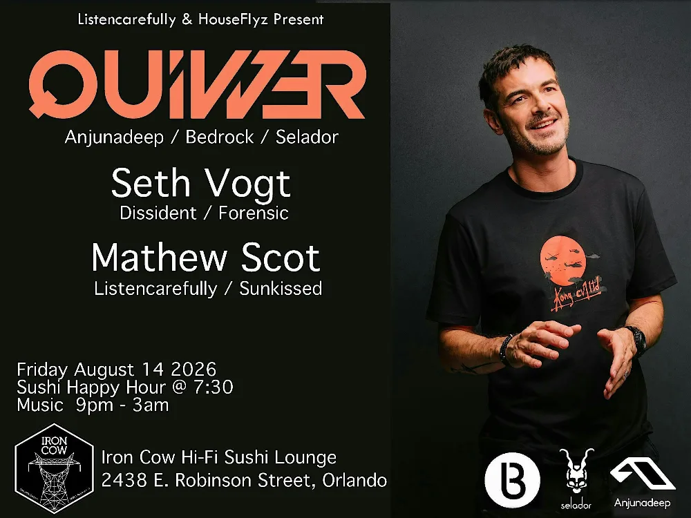 Quivver — event flyer