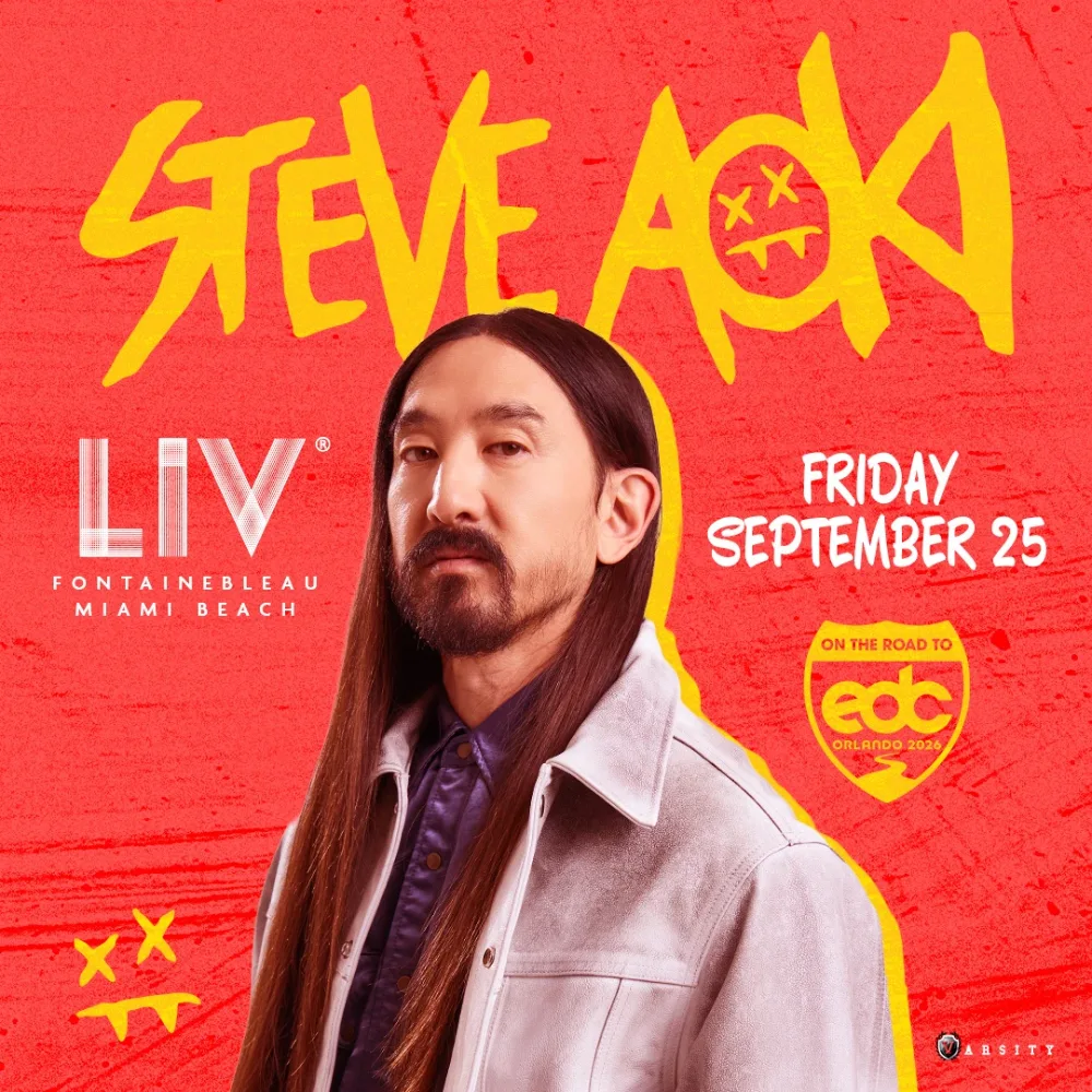 Steve Aoki — event flyer