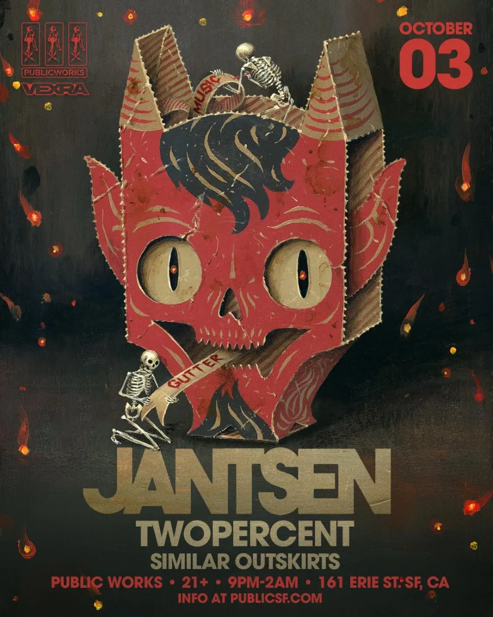Jantsen, TWOPERCENT, Similar Outskirts — event flyer