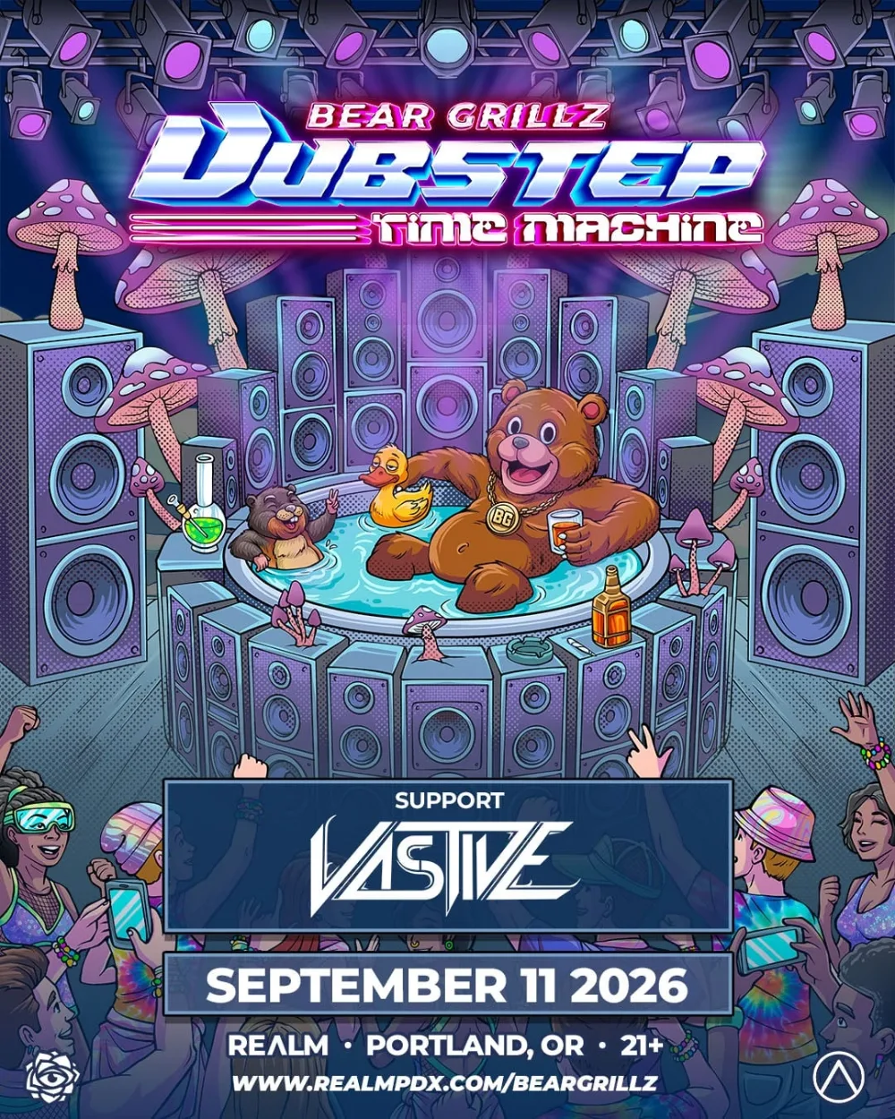 Bear Grillz, Vastive — event flyer