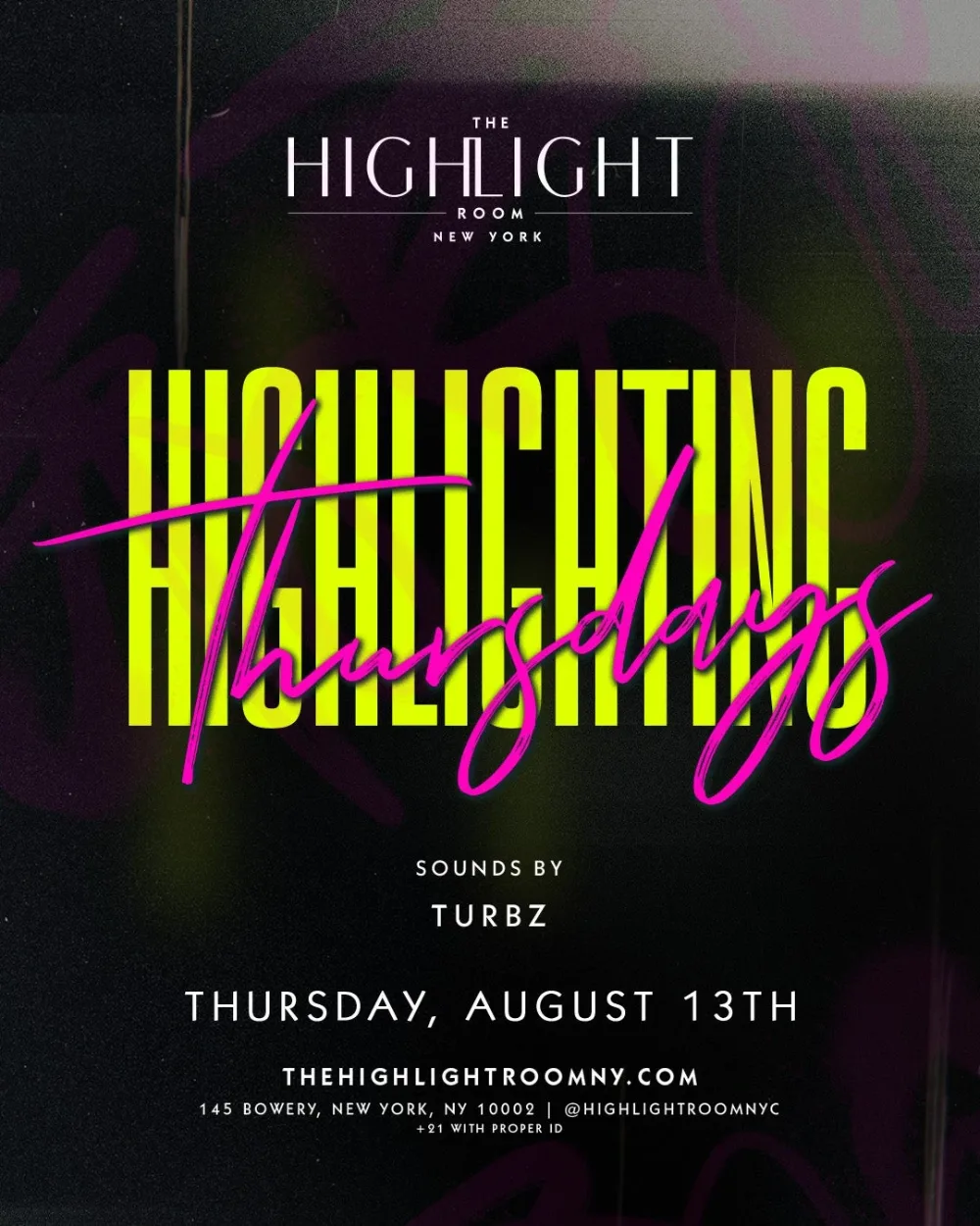 Turbz — event flyer