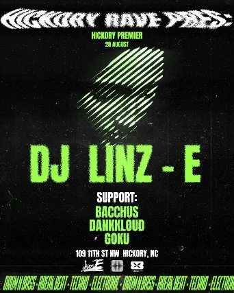 Hickory Rave — event flyer