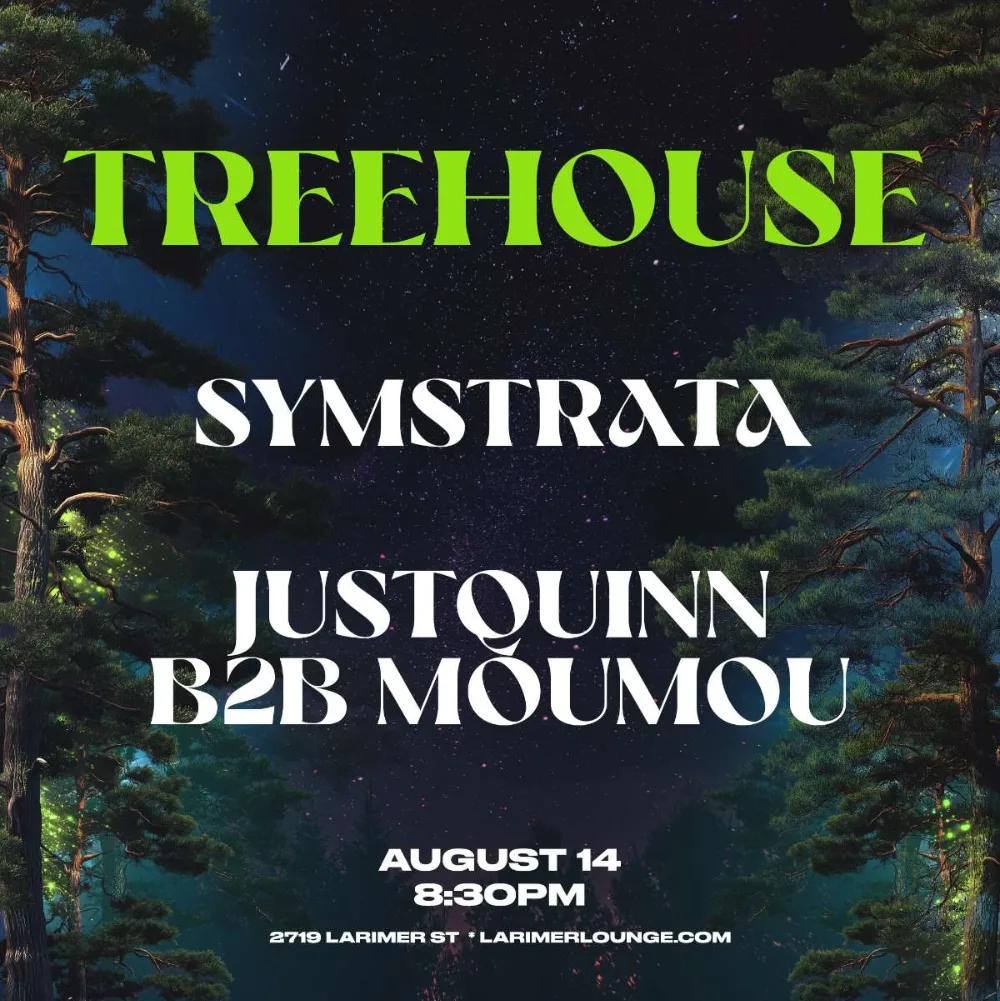 Symstrata, JustQuinn, moumou — event flyer