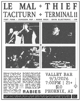 terminal 11 — event flyer
