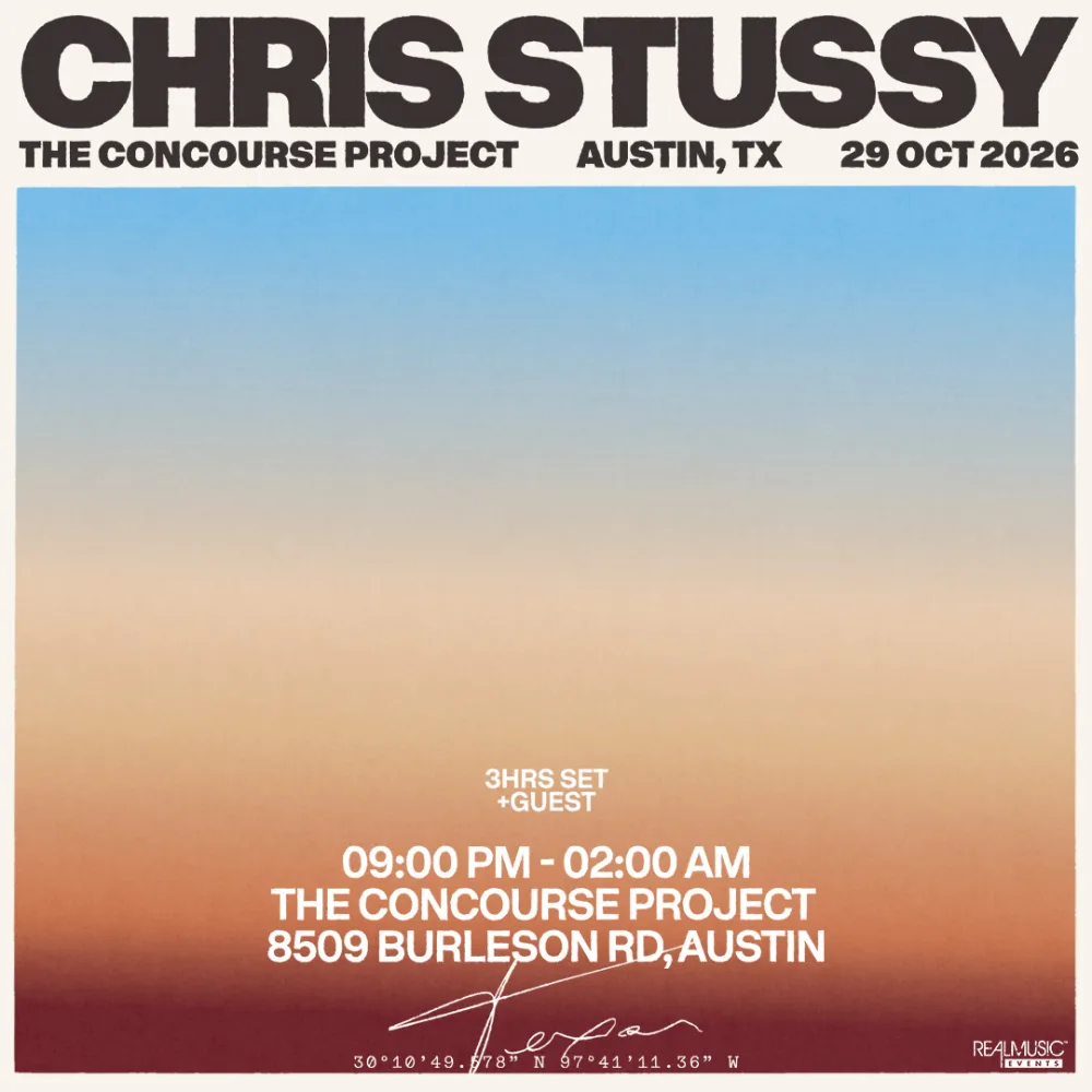 Chris Stussy — event flyer