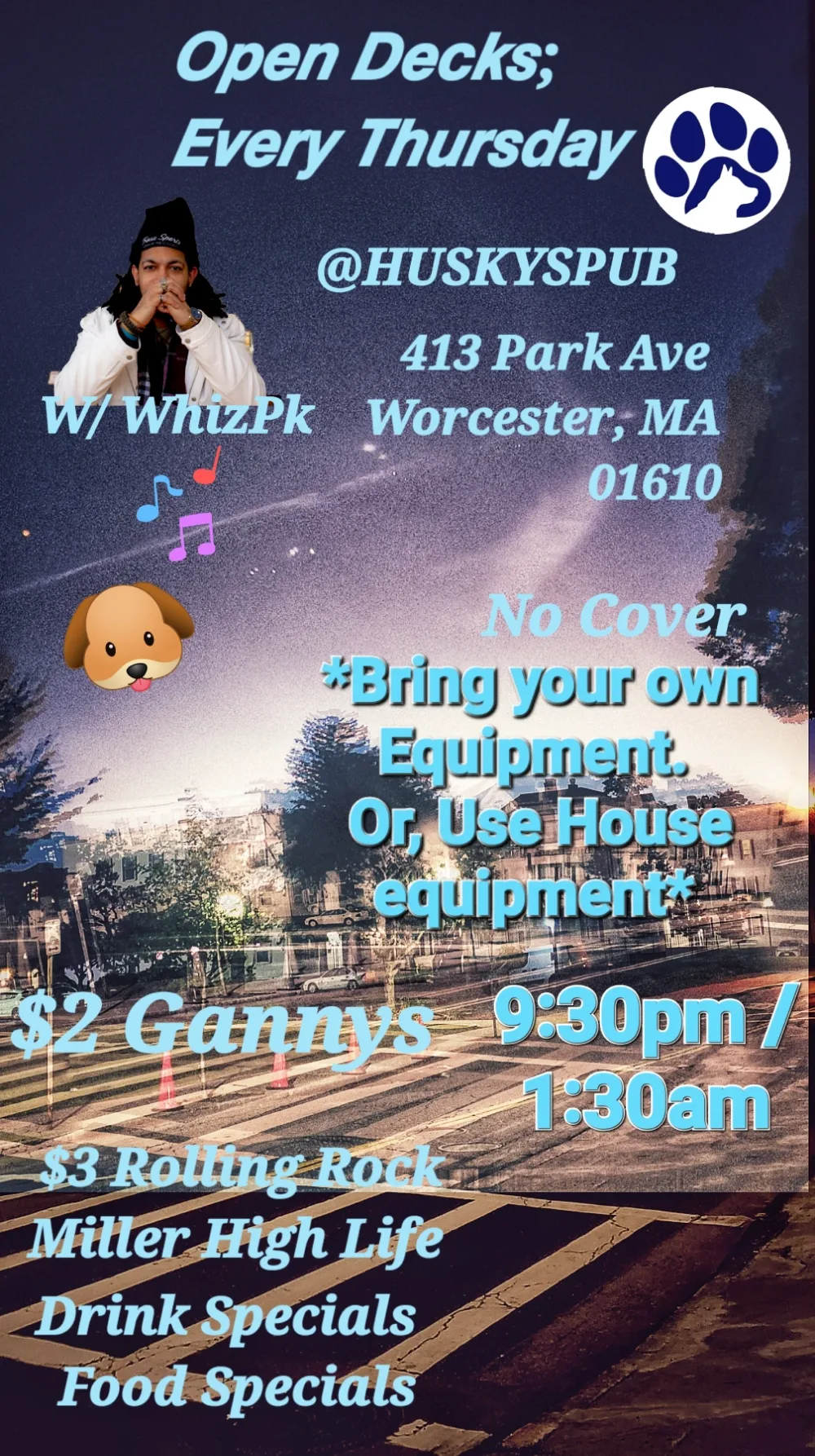Open Decks — event flyer