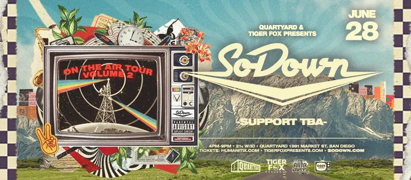 SoDown, motifv, JiLLi, phunkify — event flyer