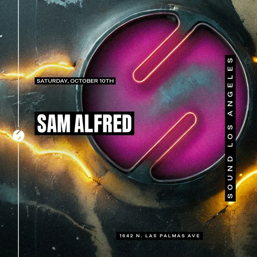 Sam Alfred — event flyer