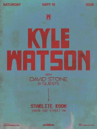 Kyle Watson, David Stone — event flyer