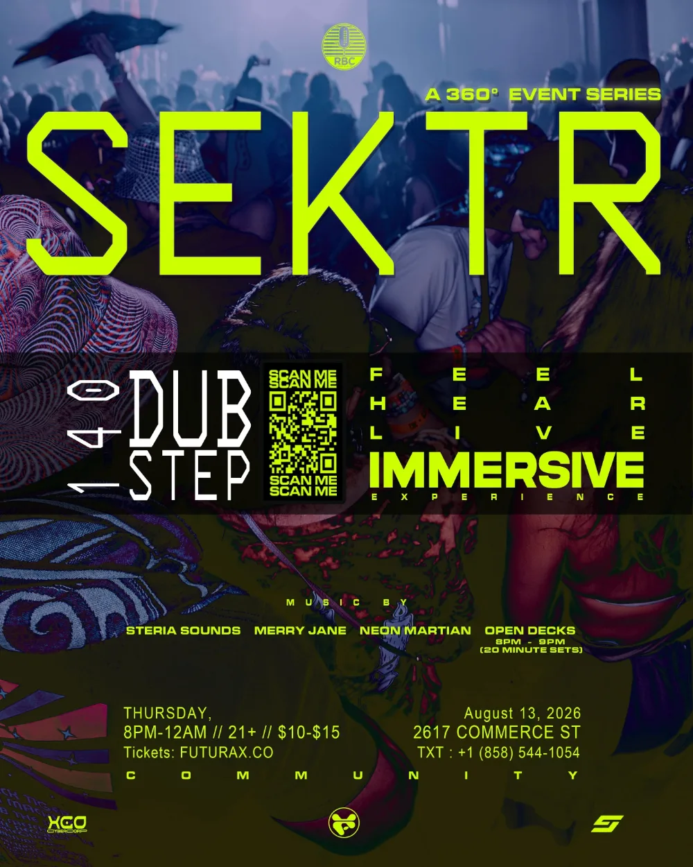 SEKTR - 140DUBSTEP — event flyer