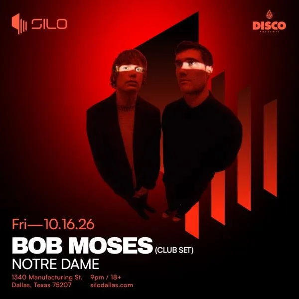 Bob Moses — event flyer