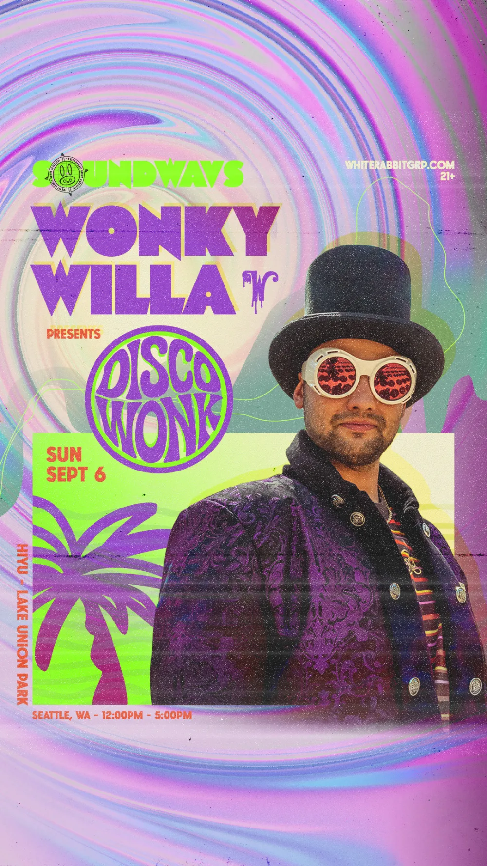 SOUNDWAVS presents Disco Wonk — event flyer
