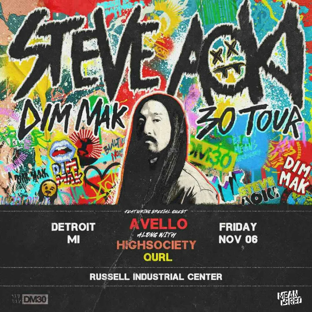 DIM MAK 30 Tour — event flyer