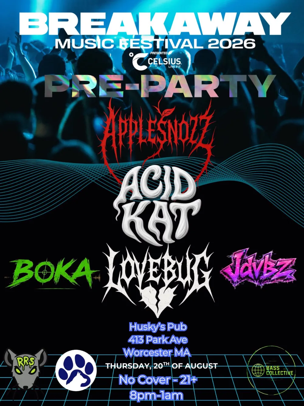 Breakaway MA PreParty — event flyer