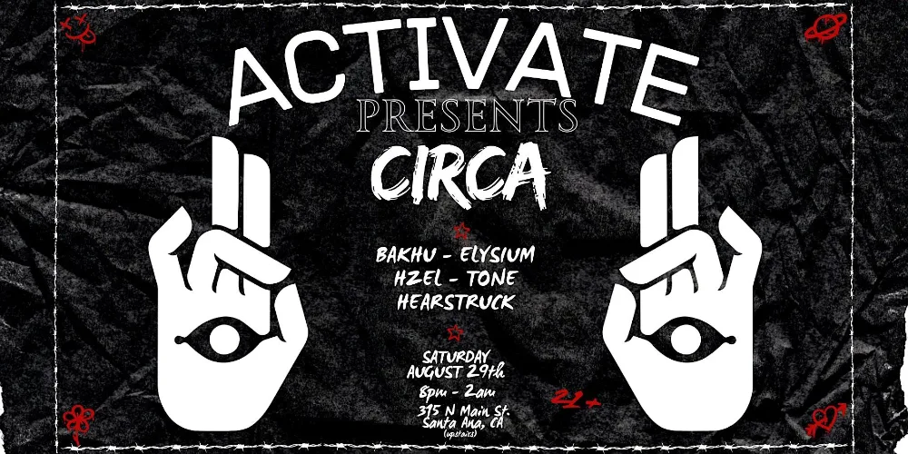 ACTIVATE PRESENTS — event flyer