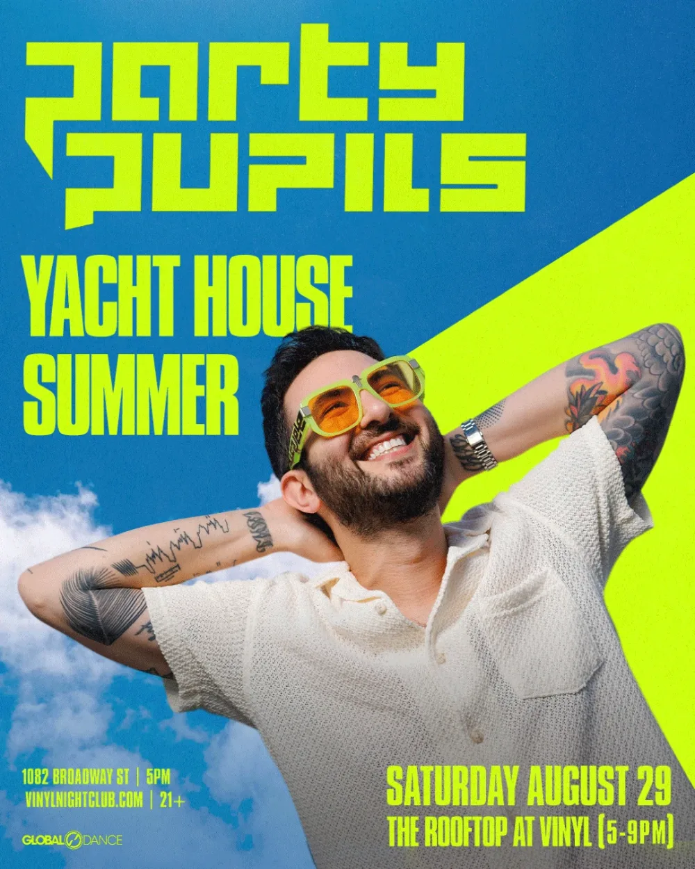 Party Pupils — event flyer