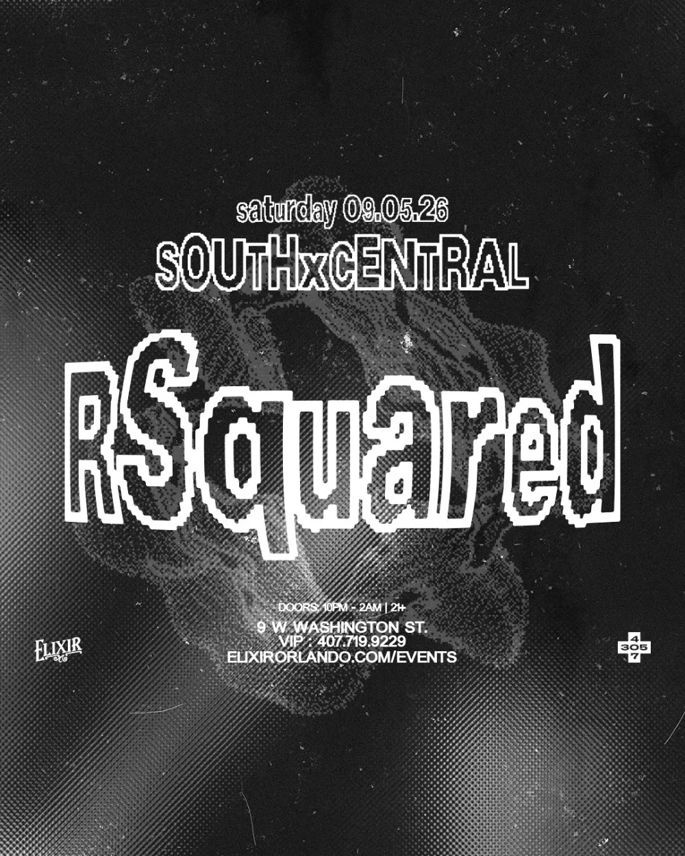 RSquared — event flyer