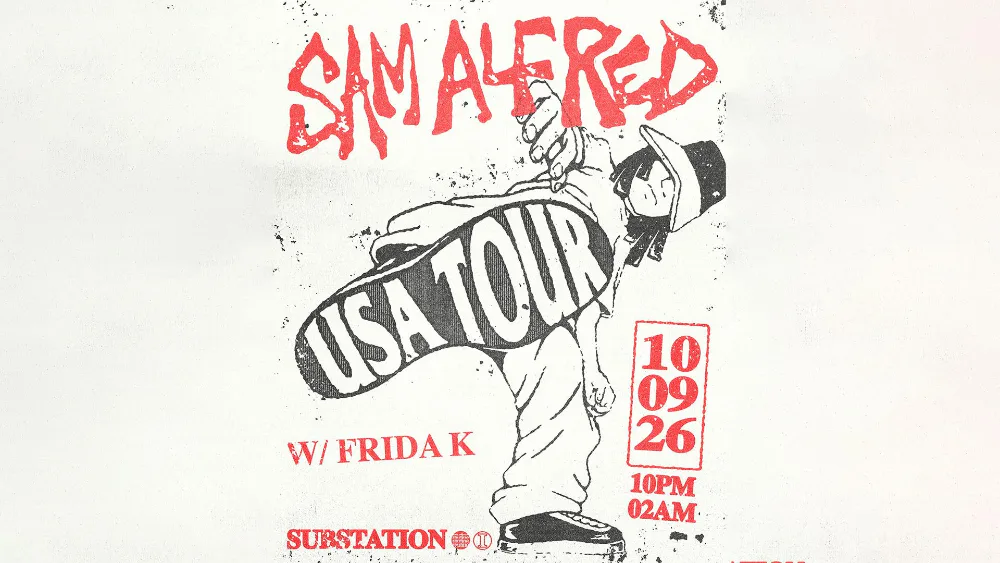Sam Alfred — event flyer