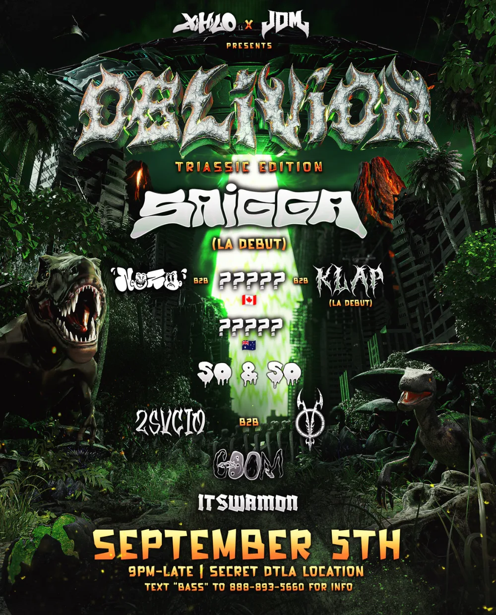 OBLIVION (Riddim Afters) — event flyer