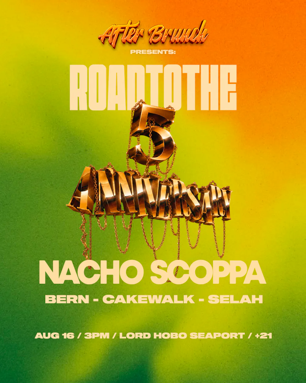 After Brunch - Road To The Anniversary — event flyer