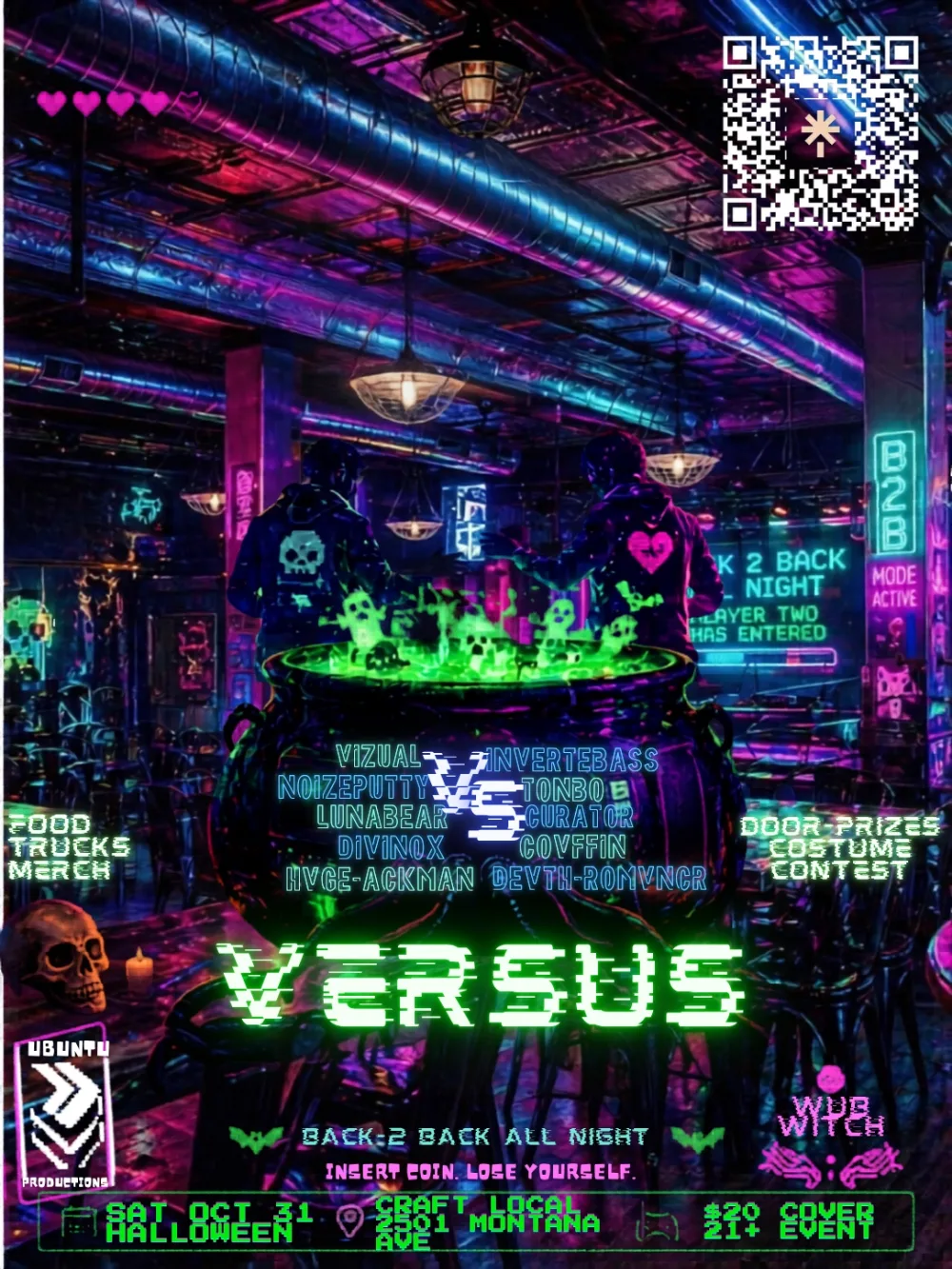 VERSUS — event flyer