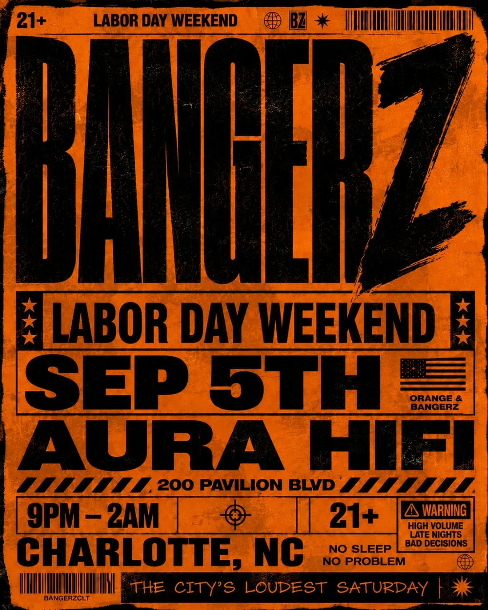 Bangerz — event flyer