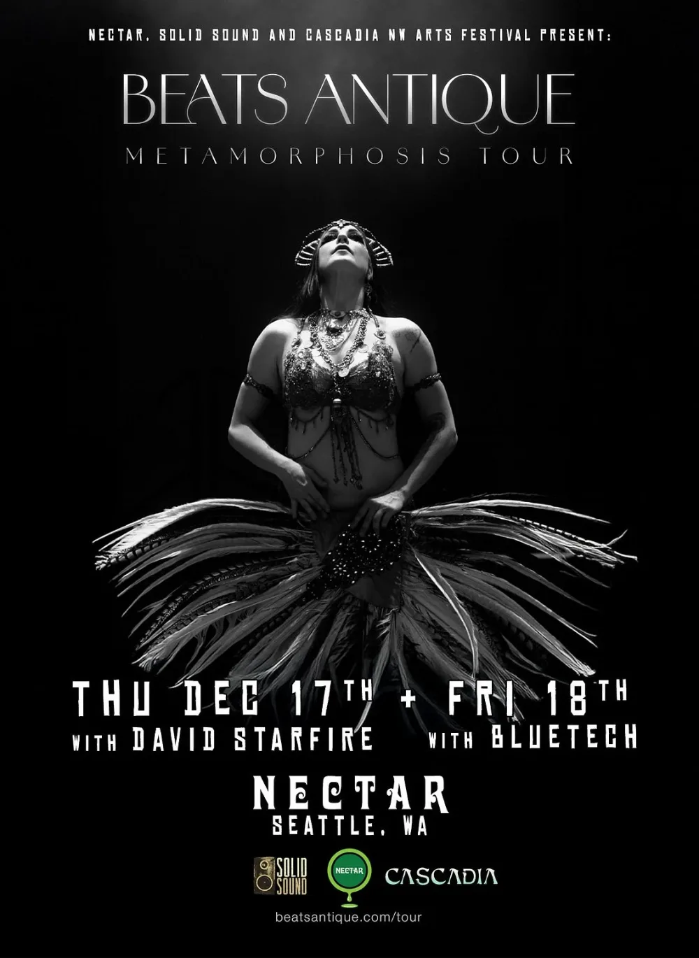 Event flyer for Beats Antique, David Starfire