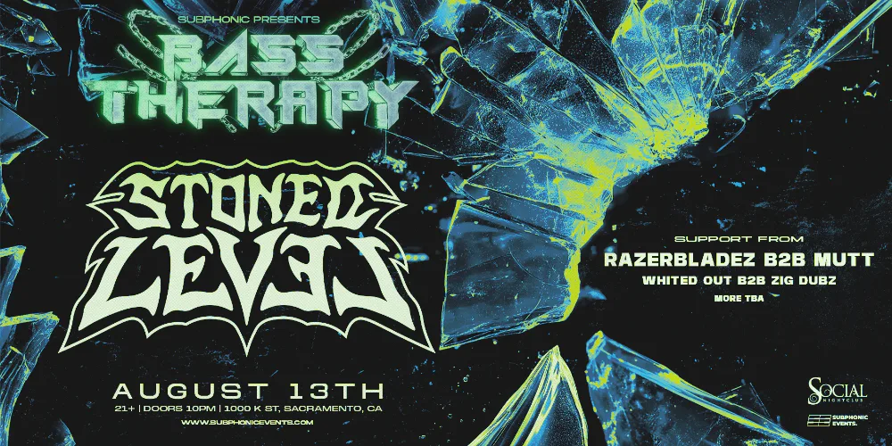 Bass Therapy — event flyer