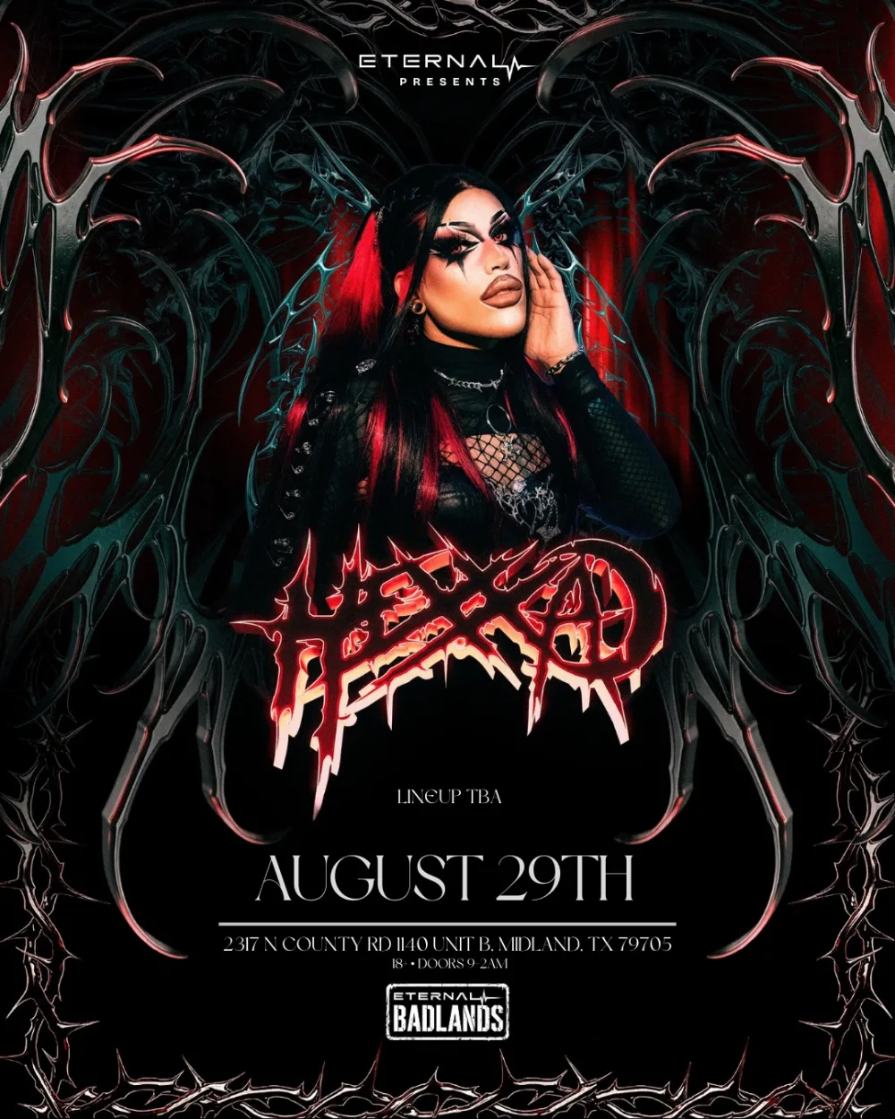 Forever Eternal Presents - Hexxa — event flyer