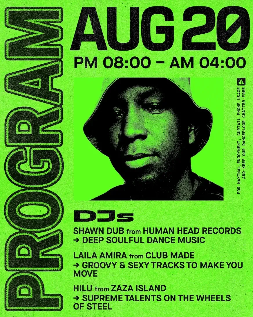 Shawn Dub, Hilu — event flyer