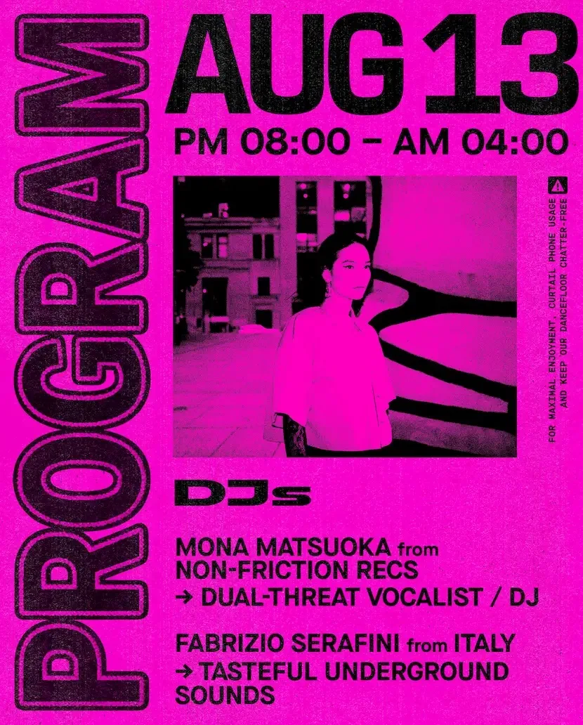Mona Matsuoka — event flyer