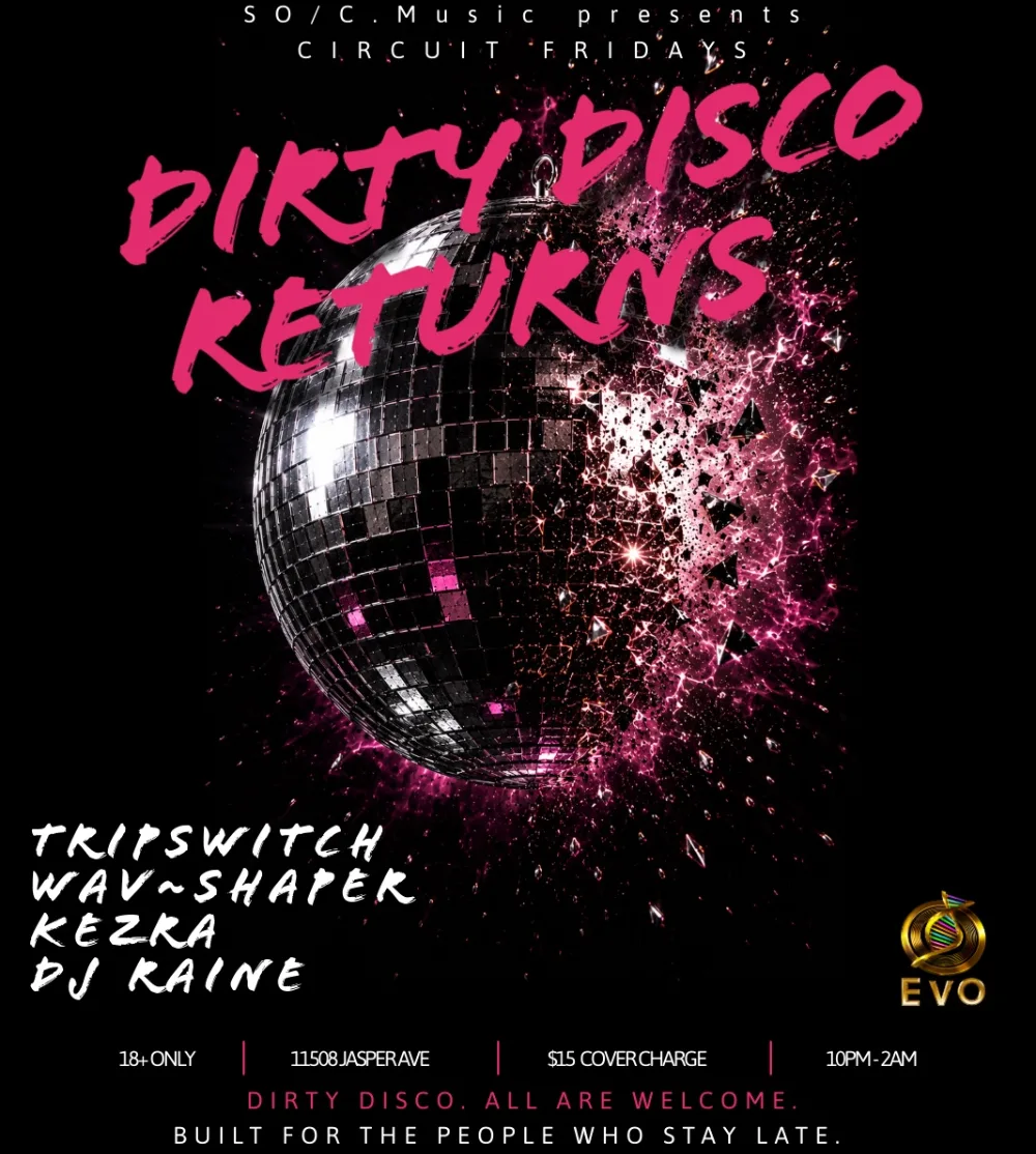 DIRTY DISCO // Circuit Friday — event flyer