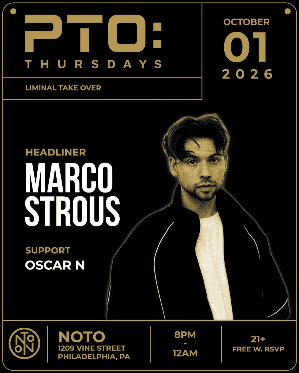 PTO Thursdays — event flyer