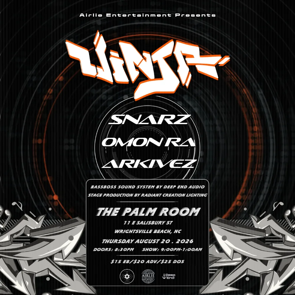 Vinja, Snarz, Omon Ra, Arkivez — event flyer