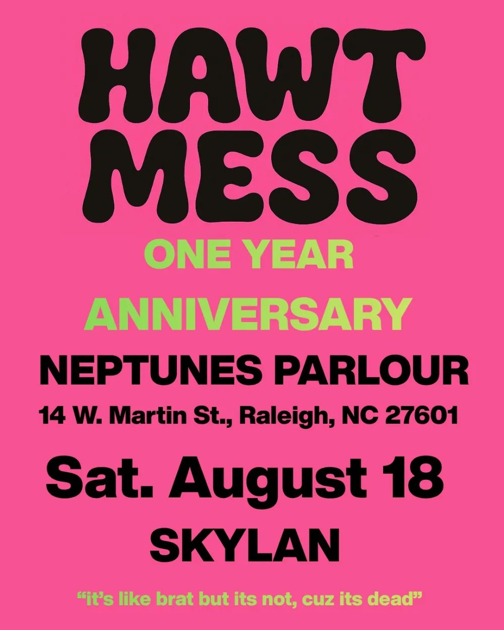 HAWT MESS - A Hyperpop Rave — event flyer