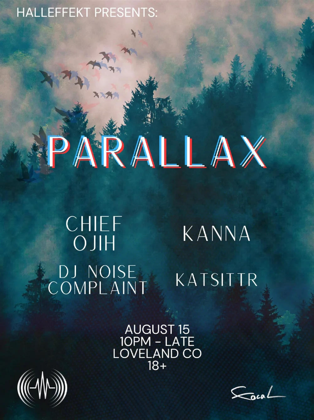 Parallax — event flyer