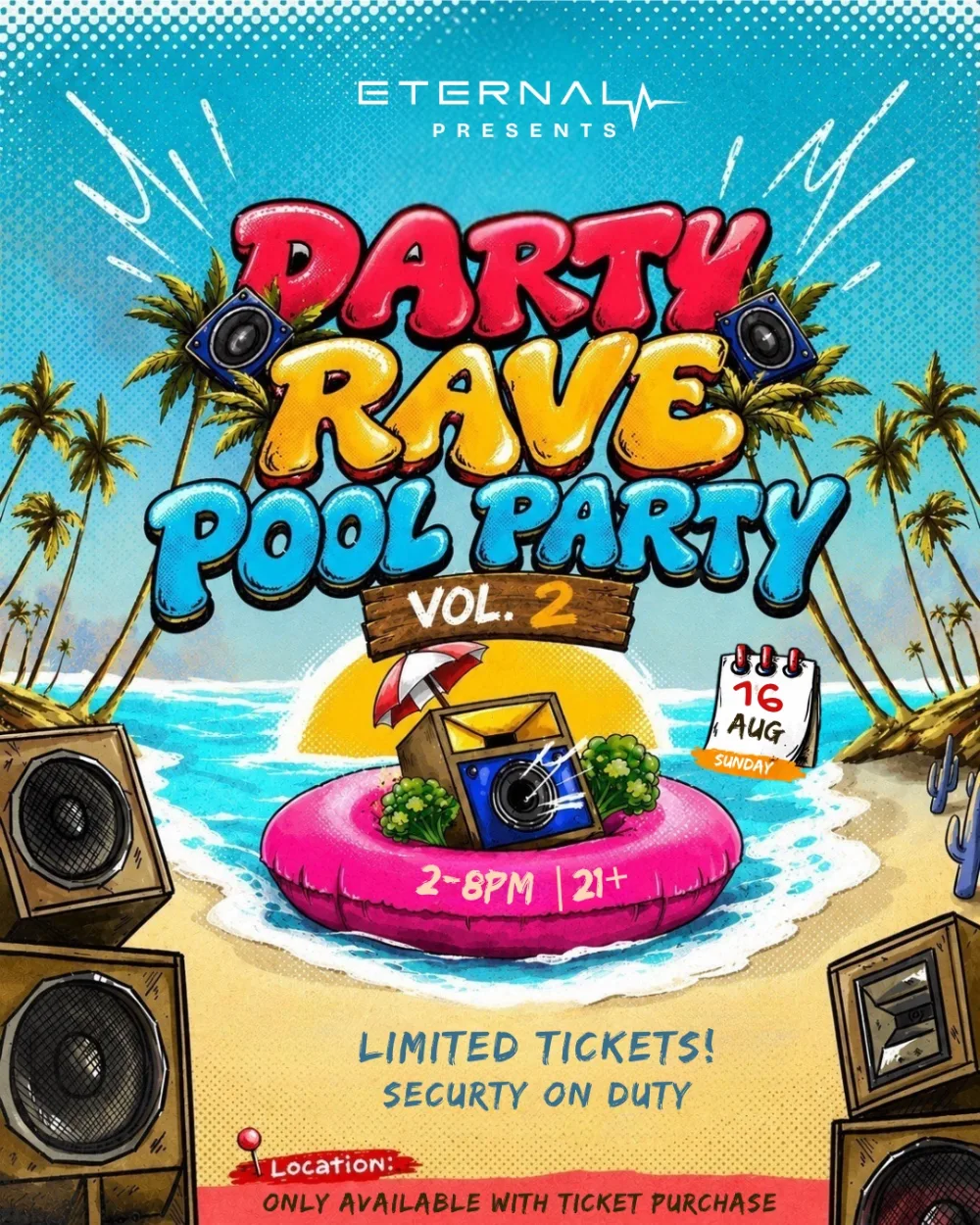 Darty Pool Party Vol. 2 — event flyer