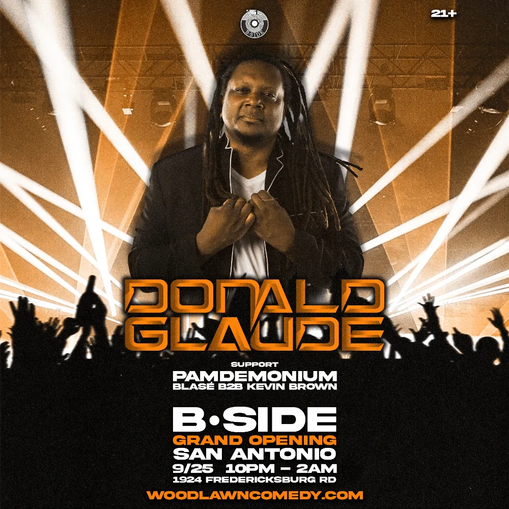 Donald Glaude - B-Side Grand Opening — event flyer