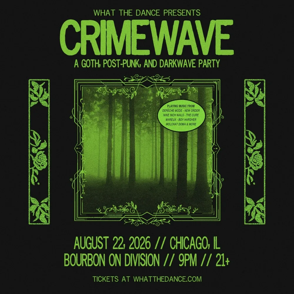 CRIMEWAVE - A GOTH, POST-PUNK & DARKWAVE PARTY — event flyer