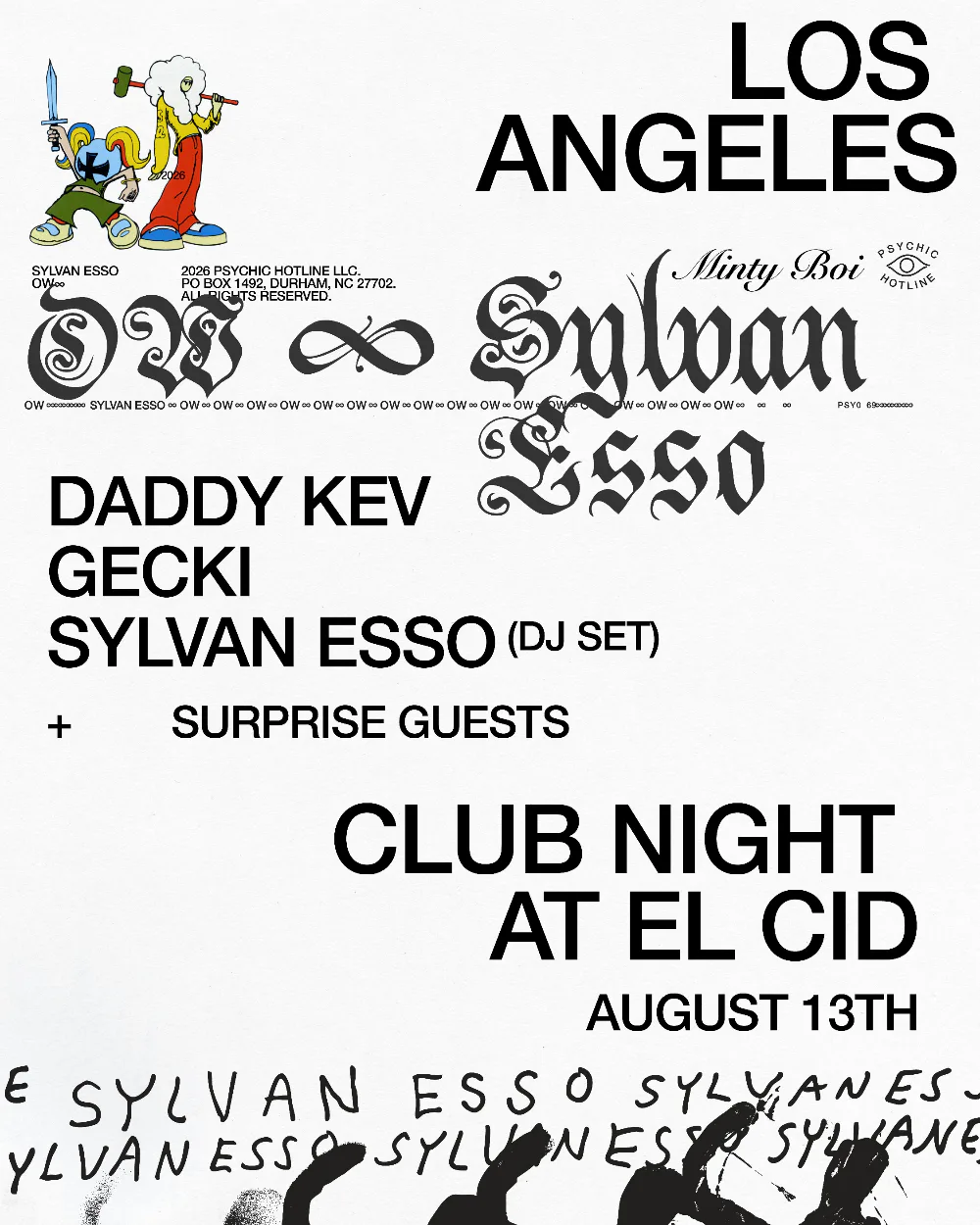 Sylvan Esso — event flyer