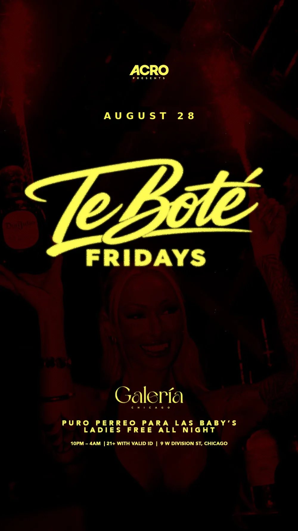 Te Bote Fridays — event flyer